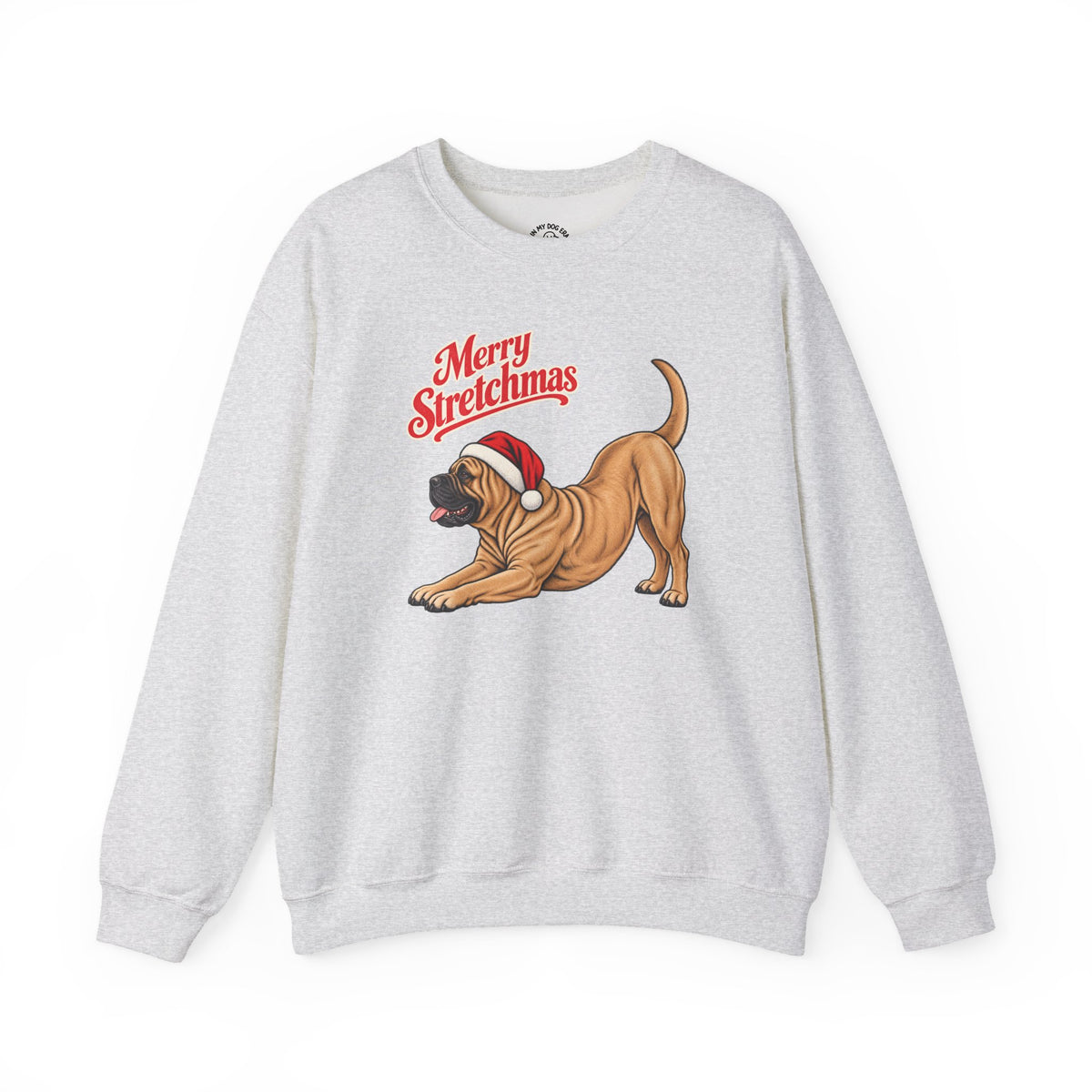 Bullmastiff Christmas Sweatshirt | Merry Stretchmas