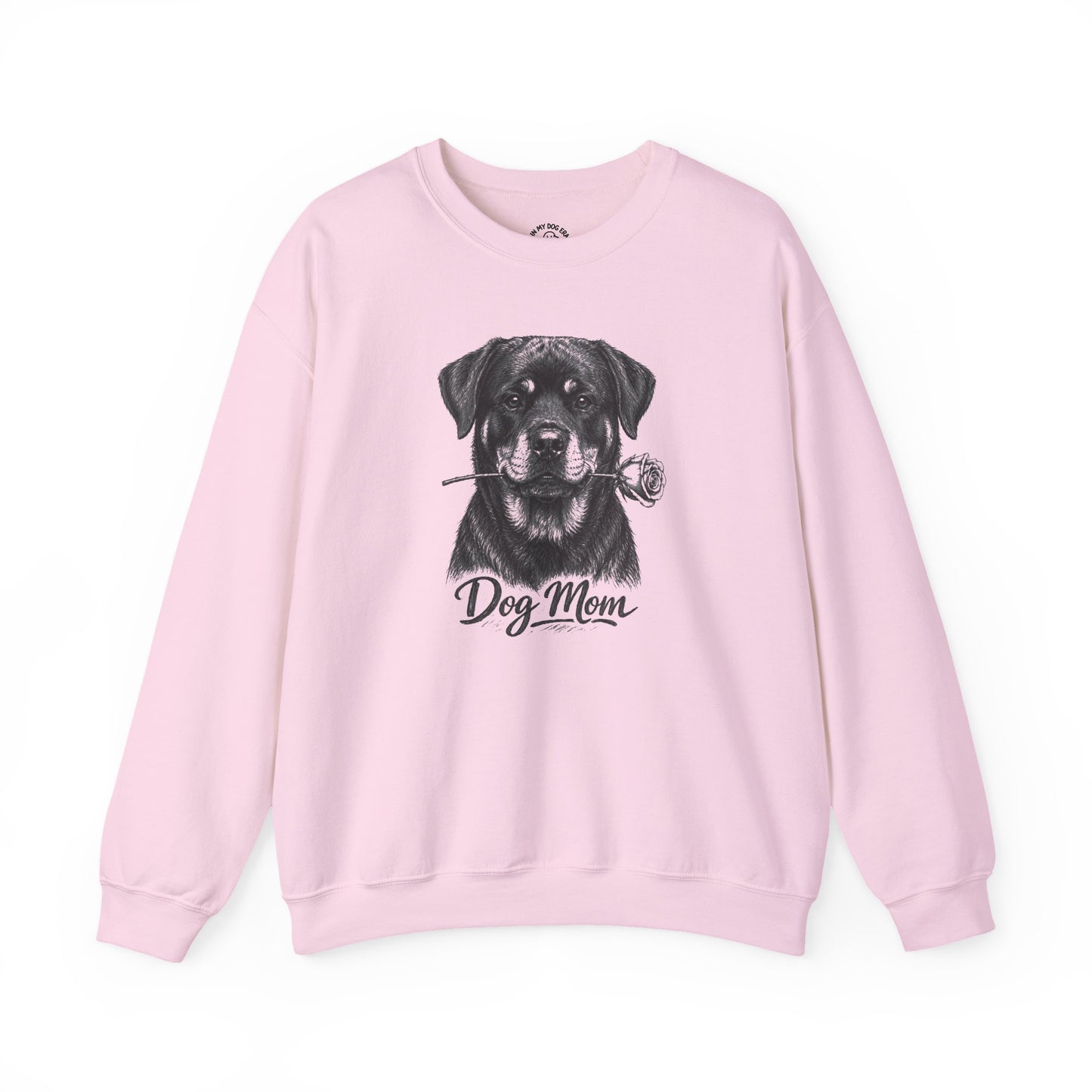 Rottweiler Dog Mom Sweatshirt (Rose Collection)