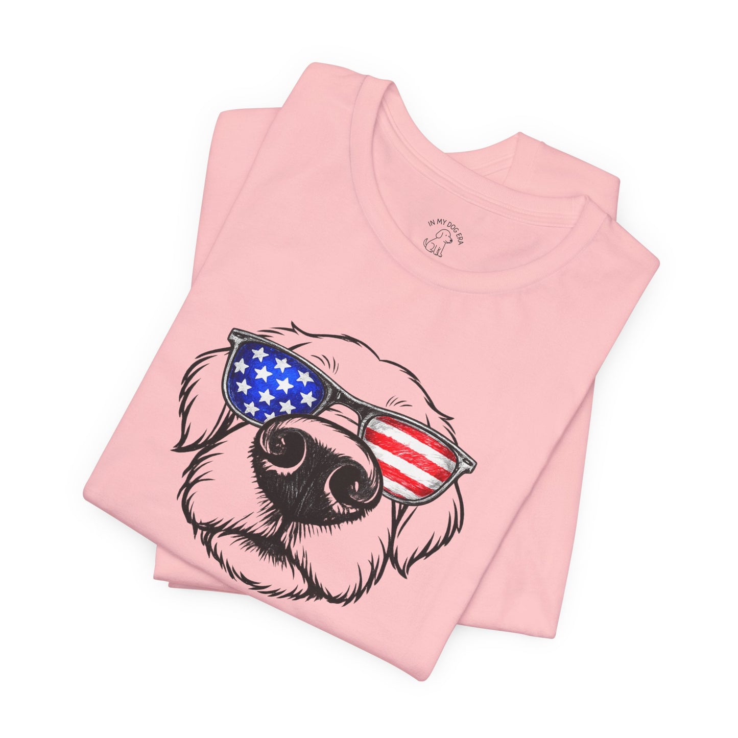 Red, White & BOOP Golden Retriever T-Shirt