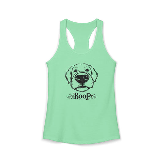 BOOP Golden Retriever - Women's Racerback Tanktop