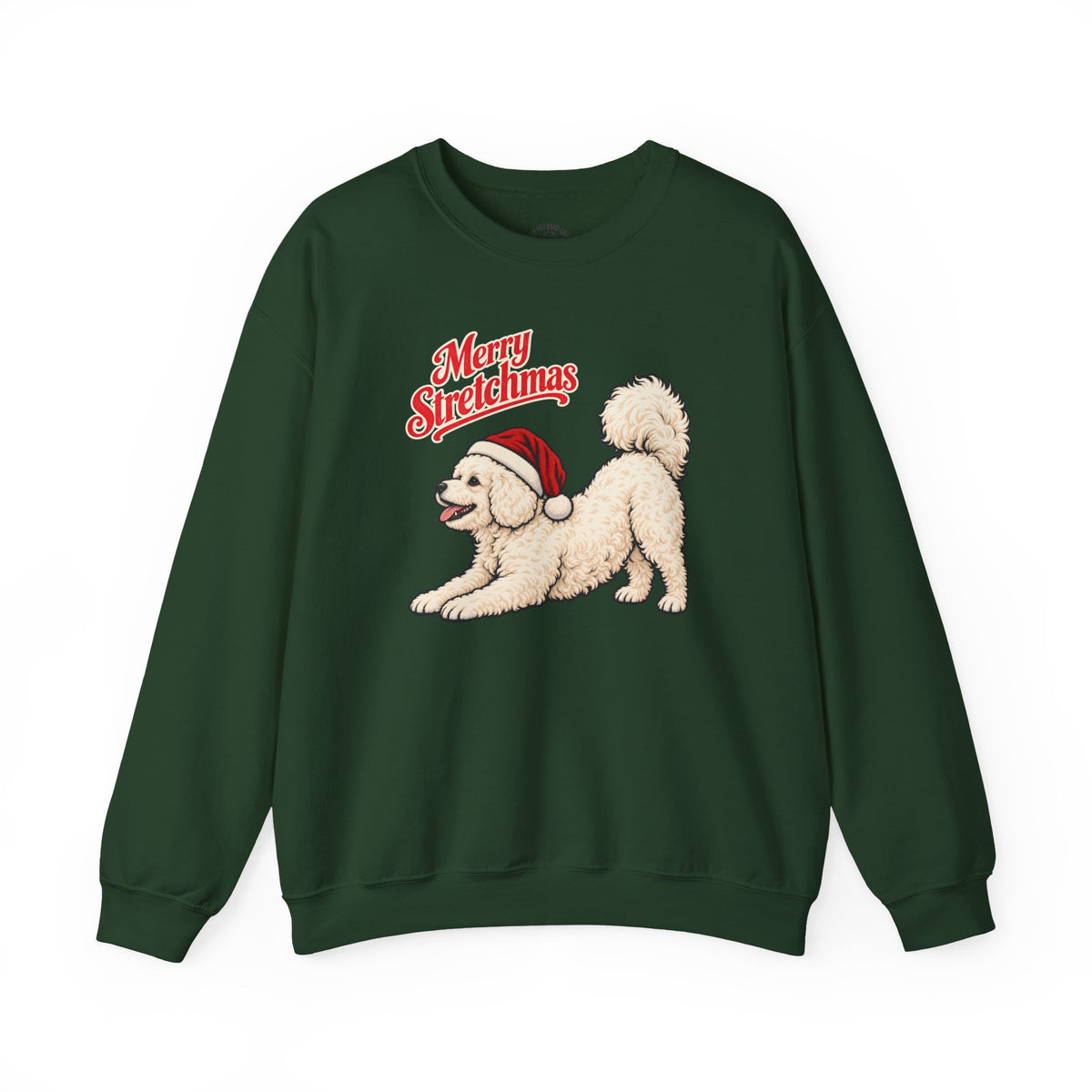 Bichon Christmas Sweatshirt | Merry Stretchmas