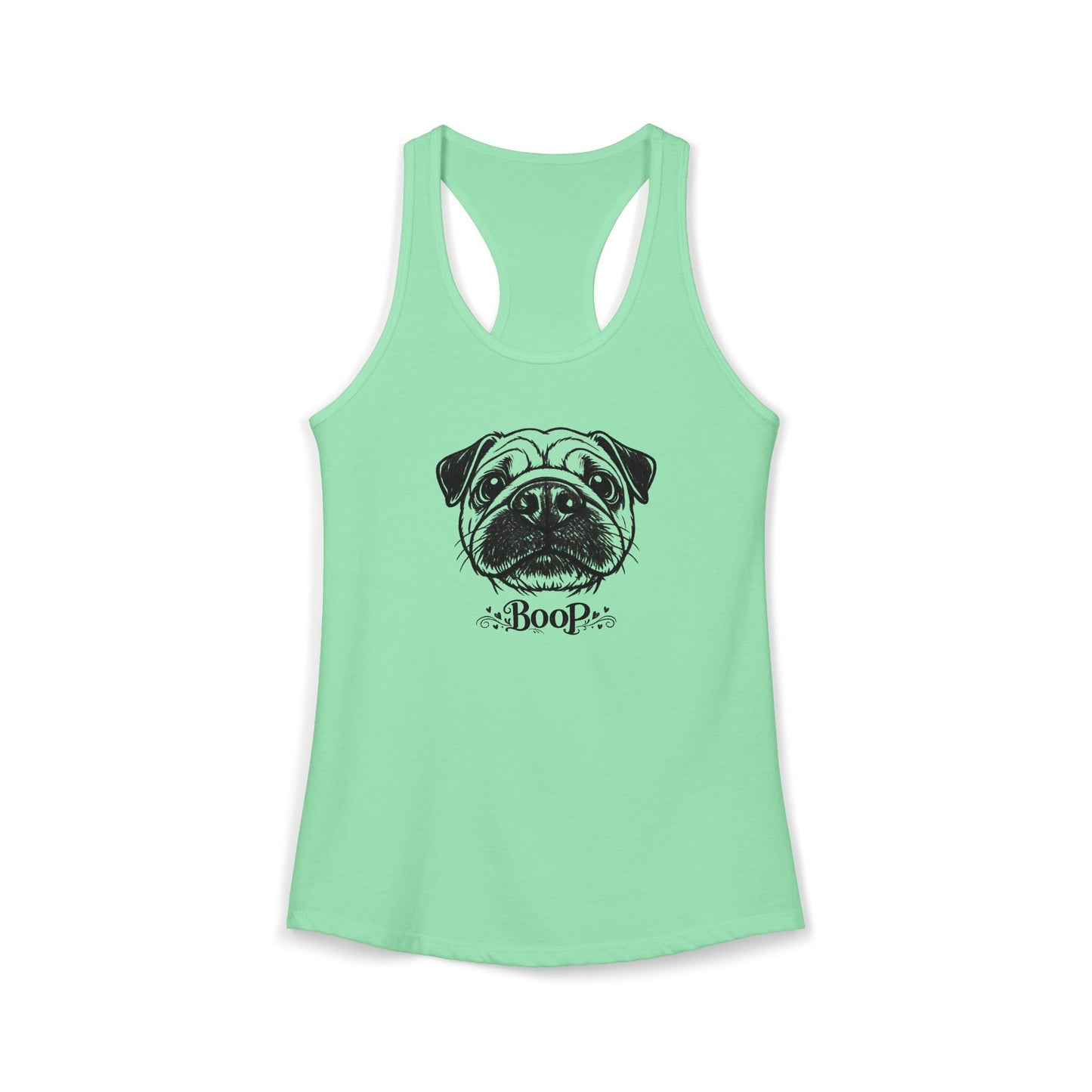 BOOP Pug - Women's Racerback Tanktop