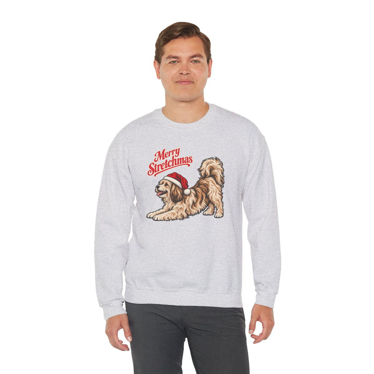 Havanese Christmas Sweatshirt | Merry Stretchmas