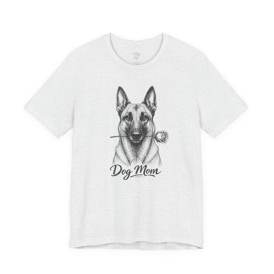 Belgian Malinois Dog Mom T-Shirt (Rose Collection)