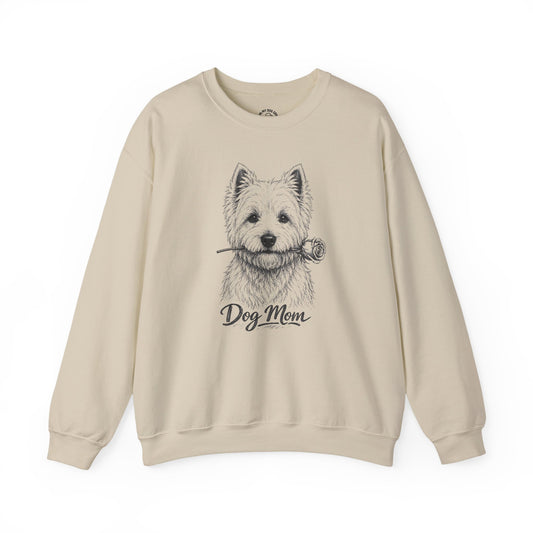 West Highland Terrier Dog Mom Sweatshirt (Rose Collection)