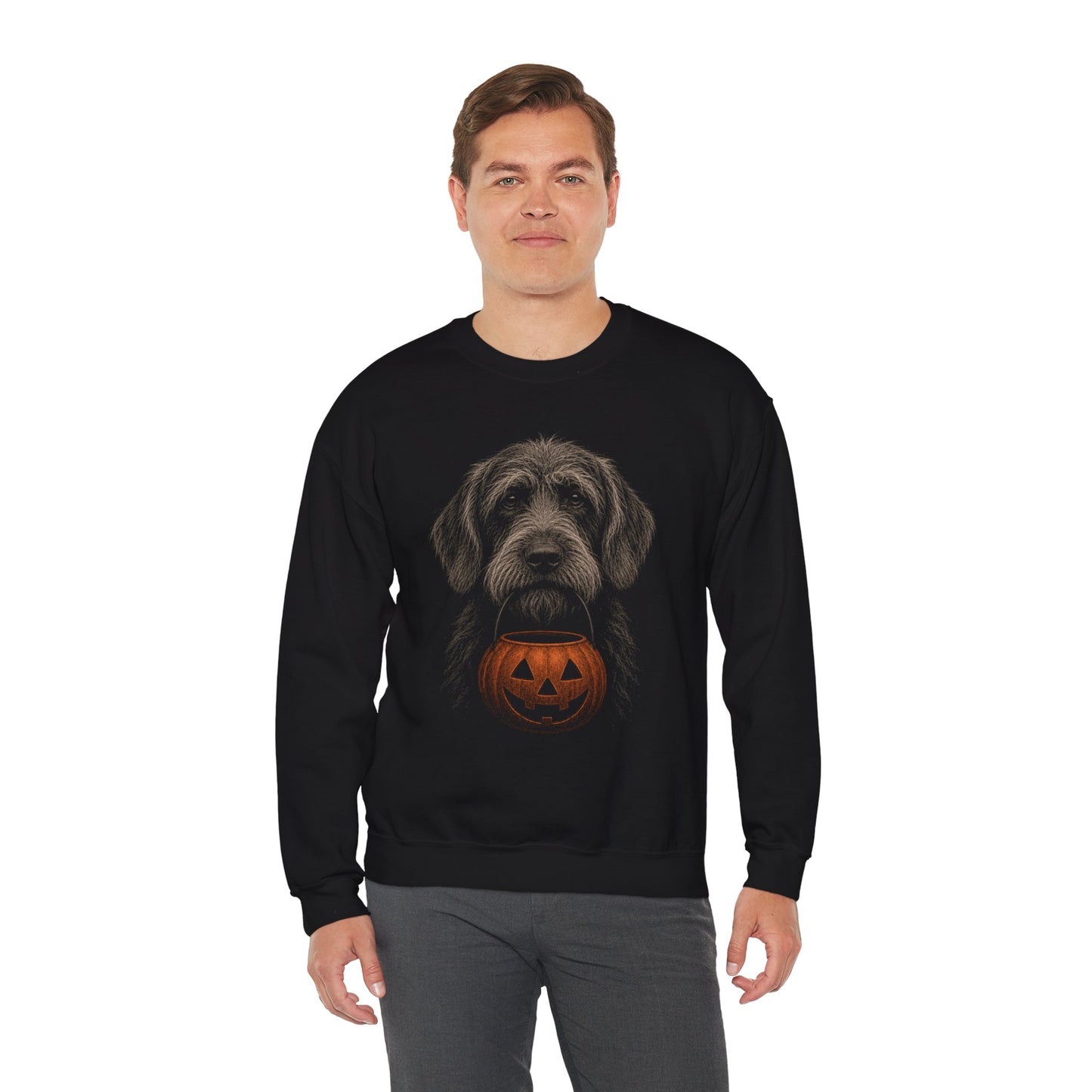 Wirehaired Pointing Griffon Halloween Sweatshirt – Boop or Treat