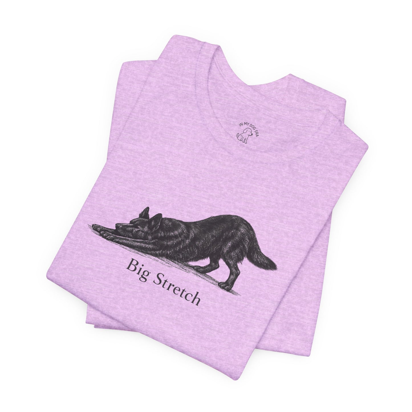 Big Stretch Black German Shepherd T-Shirt