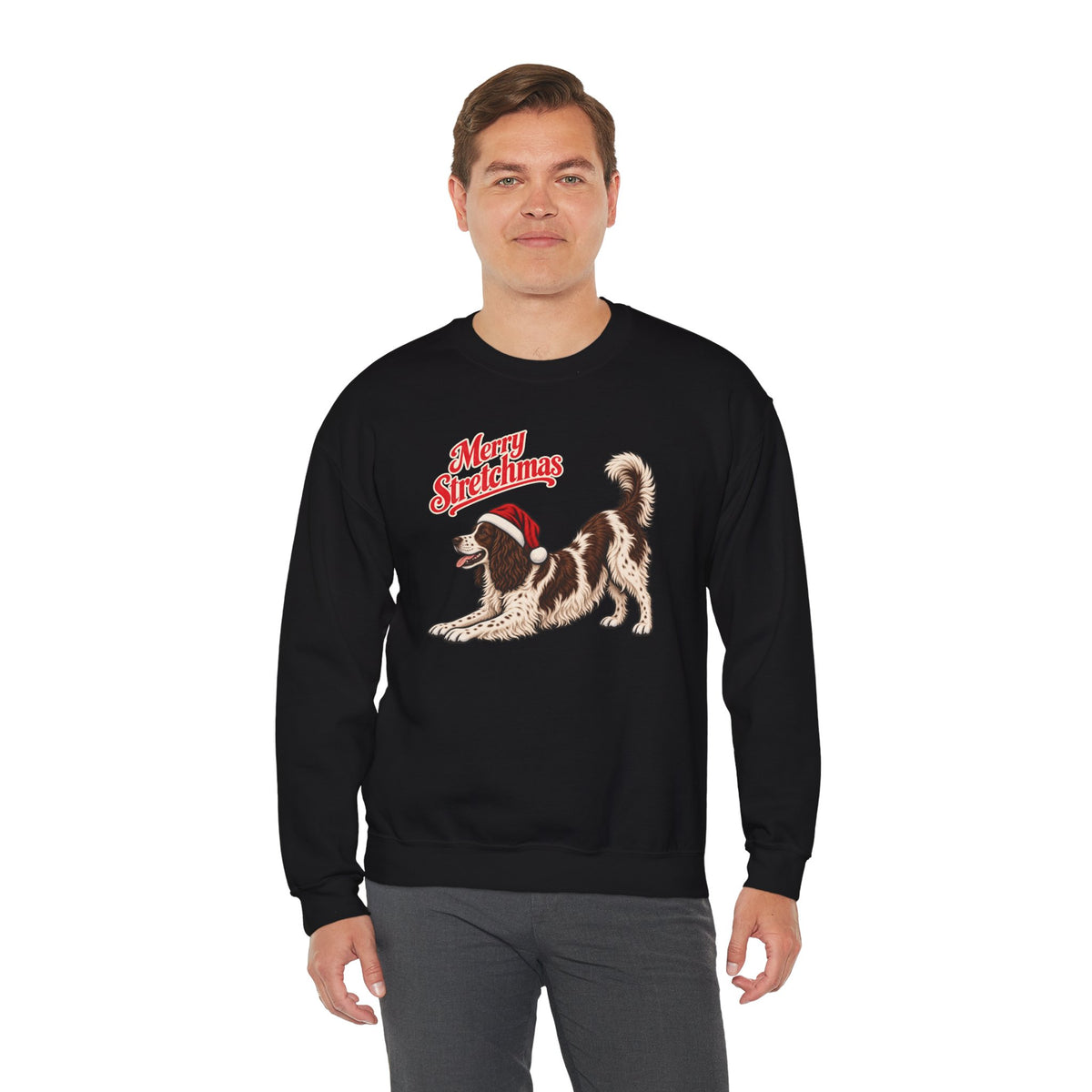 English Springer Spaniel Christmas Sweatshirt | Merry Stretchmas