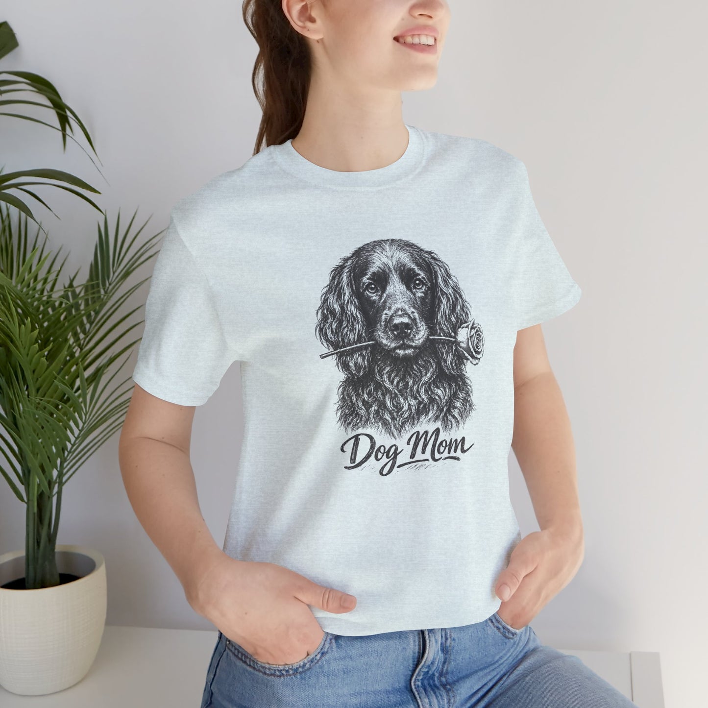 Boykin Spaniel Dog Mom T-Shirt (Rose Collection)