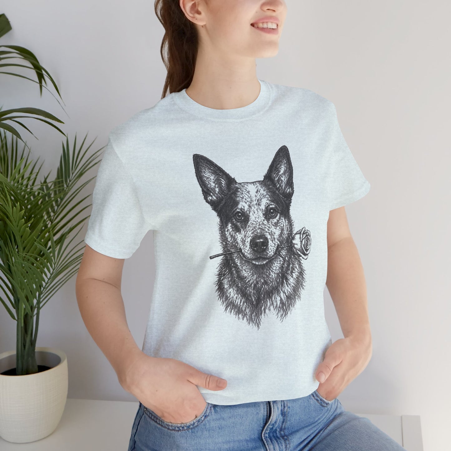 Australian Cattle Dog Heeler Rose Collection T-Shirt
