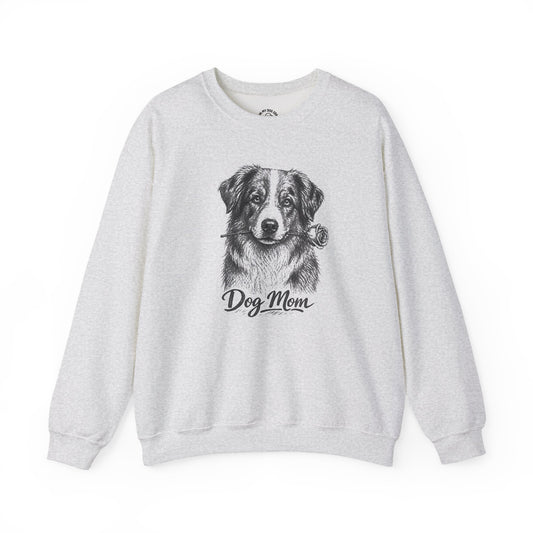 Australian Shepherd Dog Mom Sweatshirt (Rose Collection)
