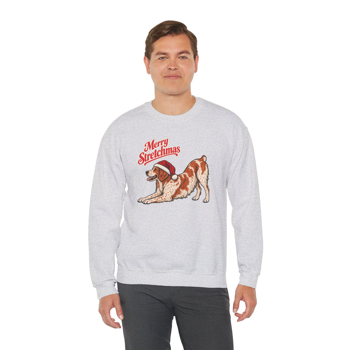 Brittany Christmas Sweatshirt | Merry Stretchmas