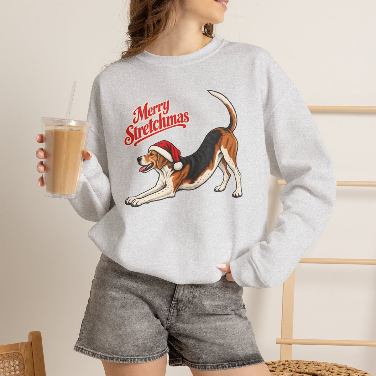 Running Walker Christmas Sweatshirt | Merry Stretchmas