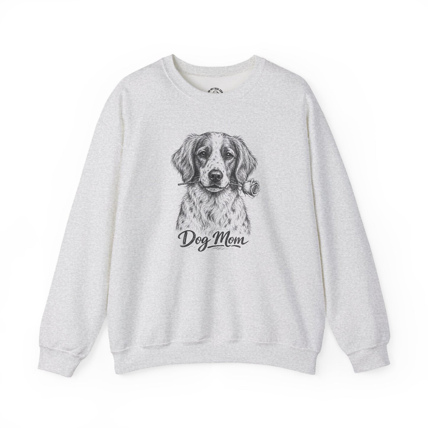 Brittany Dog Mom Sweatshirt (Rose Collection)