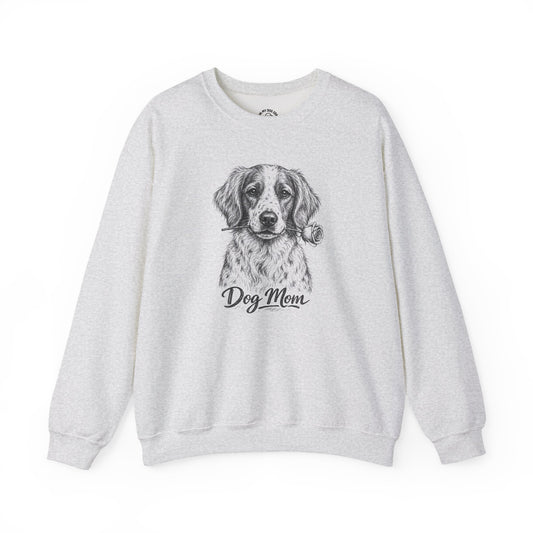 Brittany Dog Mom Sweatshirt (Rose Collection)