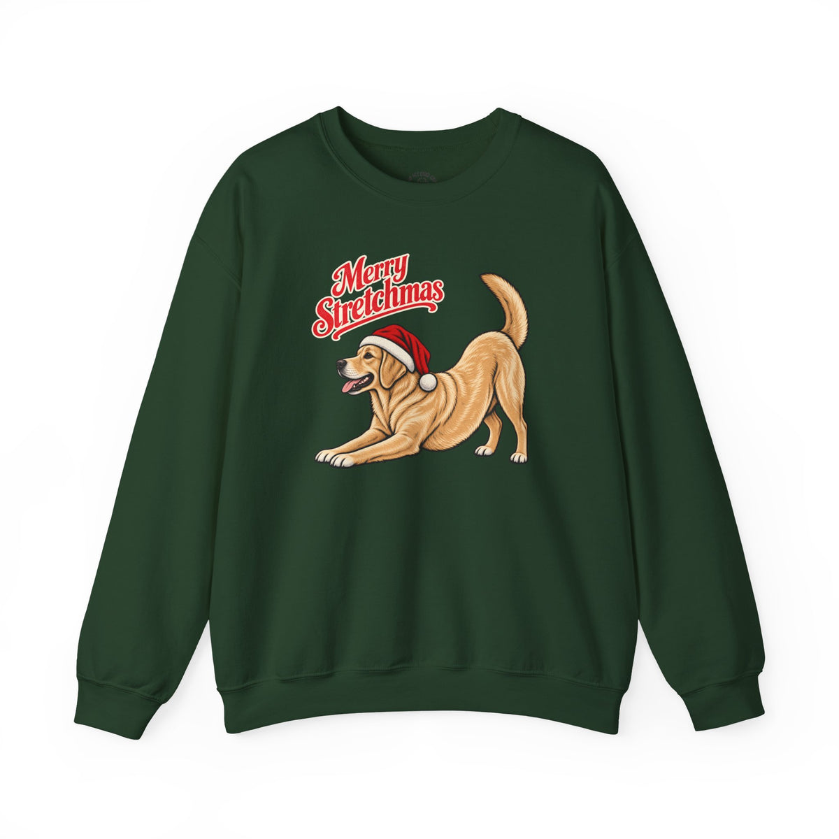 Yellow Labrador Retriever Christmas Sweatshirt | Merry Stretchmas