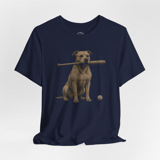 Bat Dog Pit Bull (Tan) T-Shirt