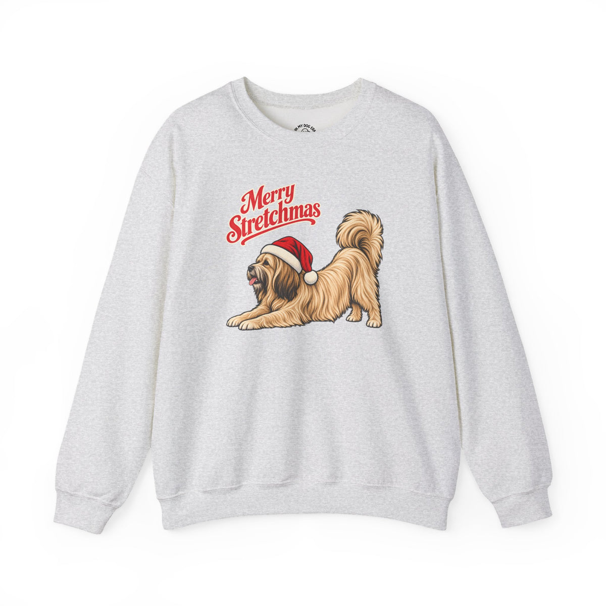 Lhasa Apso Christmas Sweatshirt | Merry Stretchmas