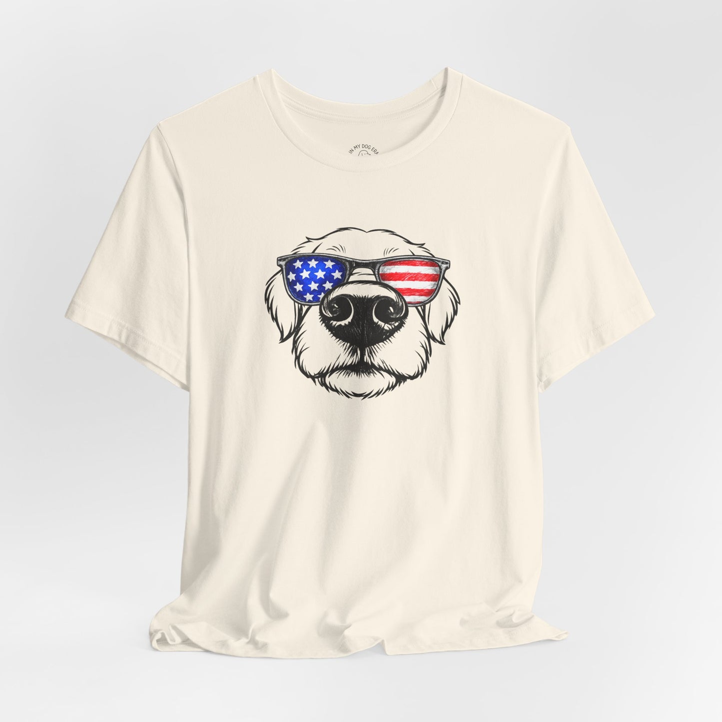 Red, White & BOOP Golden Retriever T-Shirt