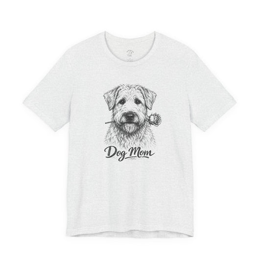 Wheaten Terrier Dog Mom T-Shirt (Rose Collection)