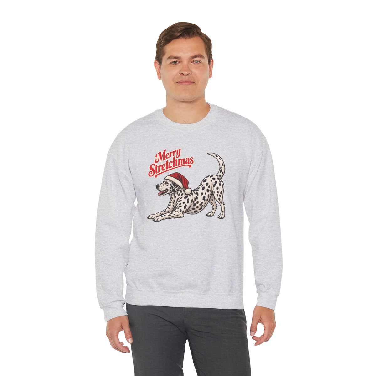Dalmatian Christmas Sweatshirt | Merry Stretchmas