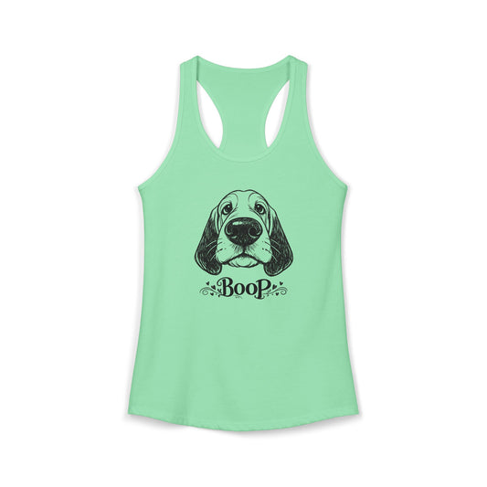 BOOP Basset Hound - Women's Racerback Tanktop