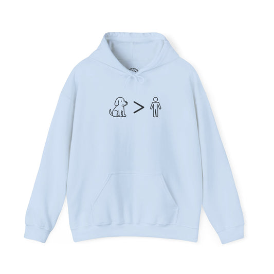 Dogs Greater Than Humans - Dog Lover Hoodie