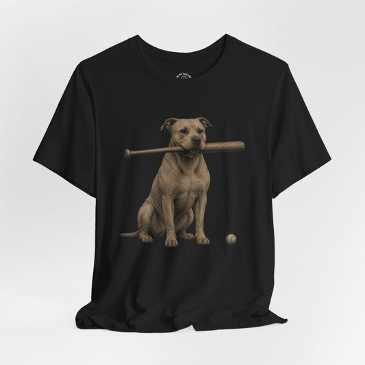 Bat Dog Pit Bull (Tan) T-Shirt