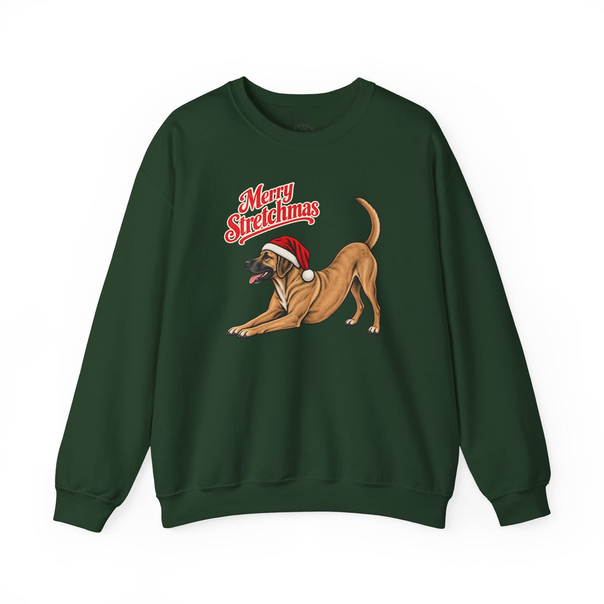 Black Mouth Cur Christmas Sweatshirt | Merry Stretchmas