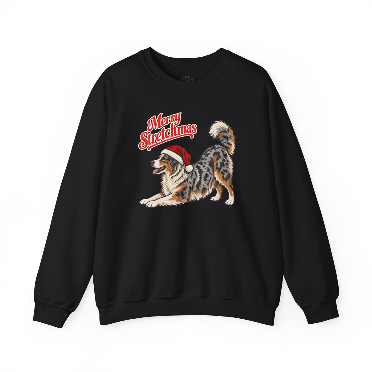 Australian Shepherd Christmas Sweatshirt | Merry Stretchmas