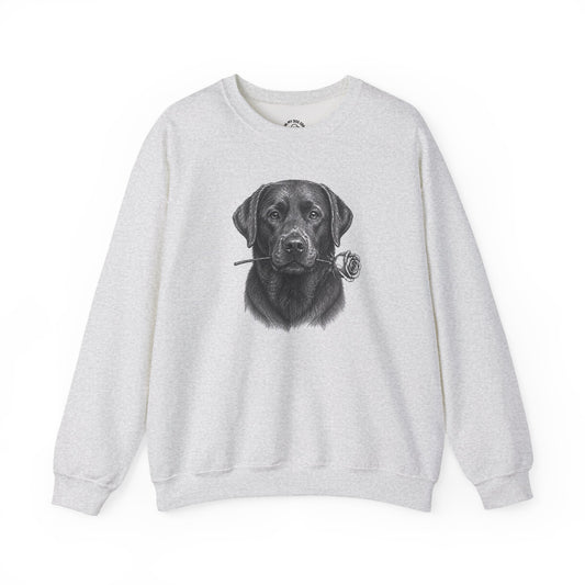 Chocolate Labrador Retriever Rose Collection Sweatshirt