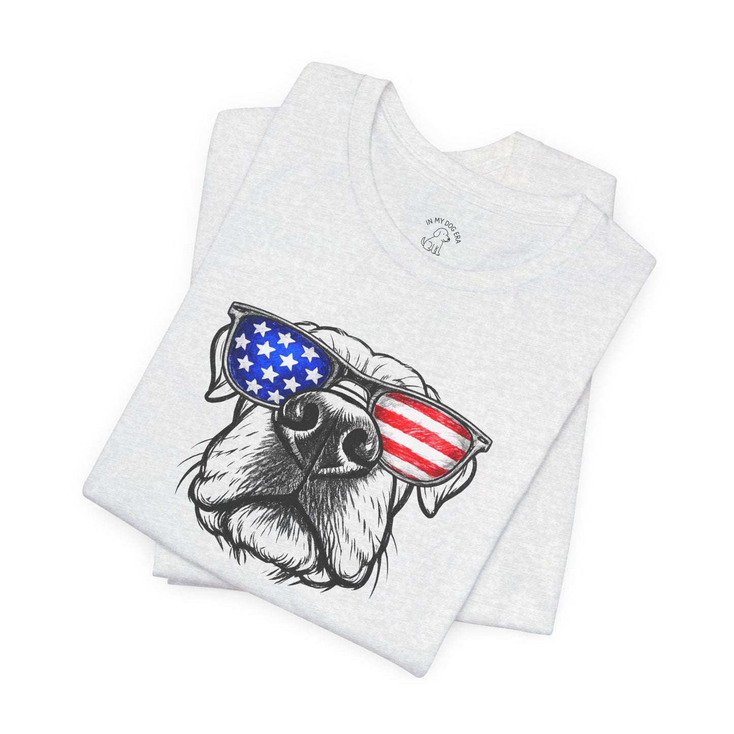 Red, White & BOOP Cane Corso T-Shirt (Natural Ears)