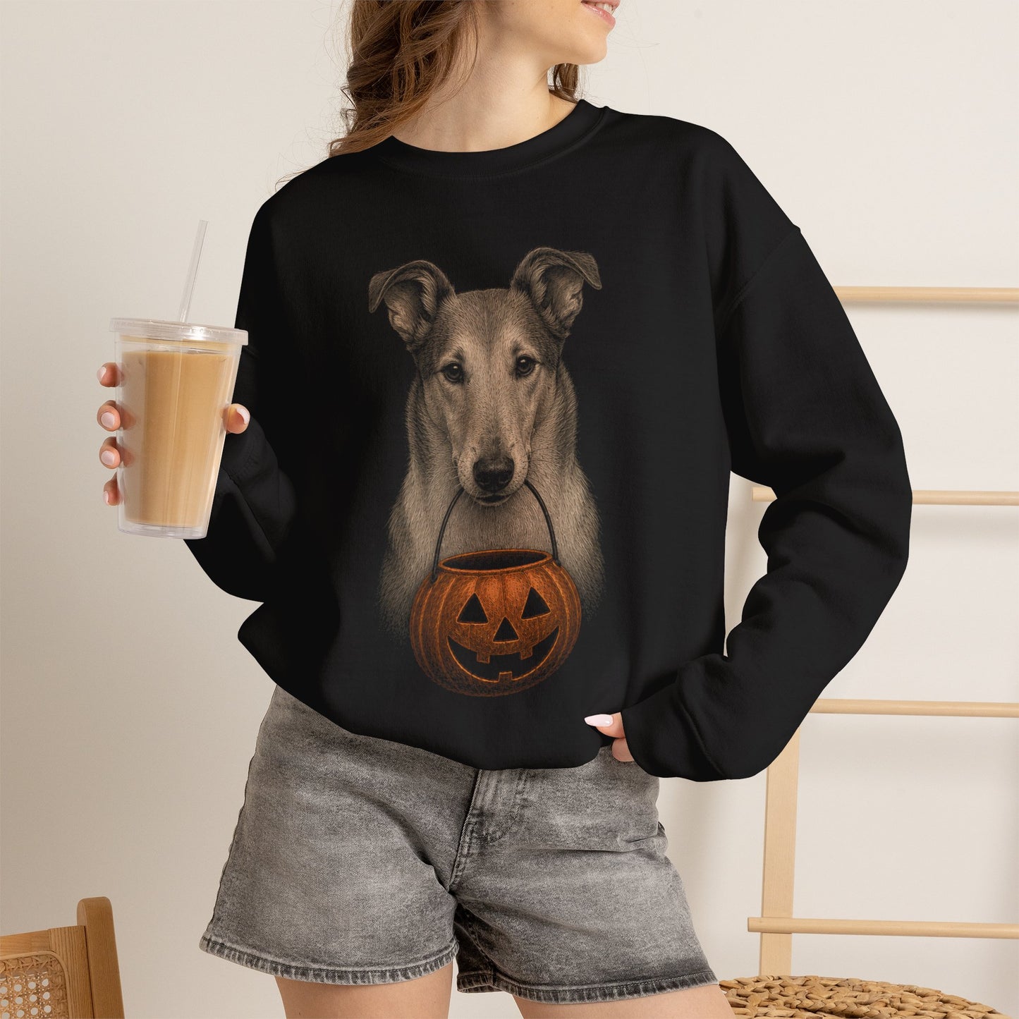Smooth Collie Halloween Sweatshirt – Boop or Treat