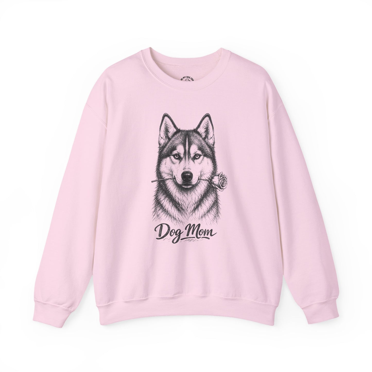 Husky Dog Mom Sweatshirt (Rose Collection)