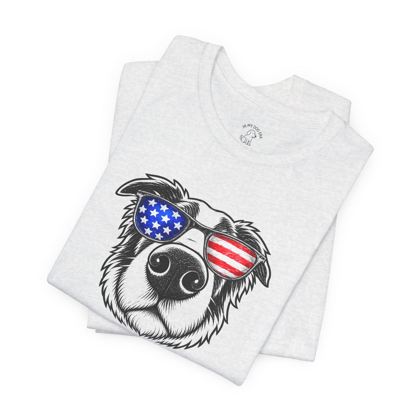 Red, White & BOOP Border Collie T-Shirt