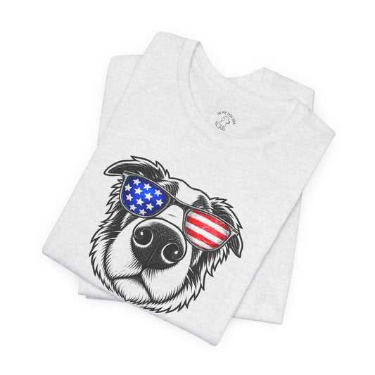 Red, White & BOOP Border Collie T-Shirt