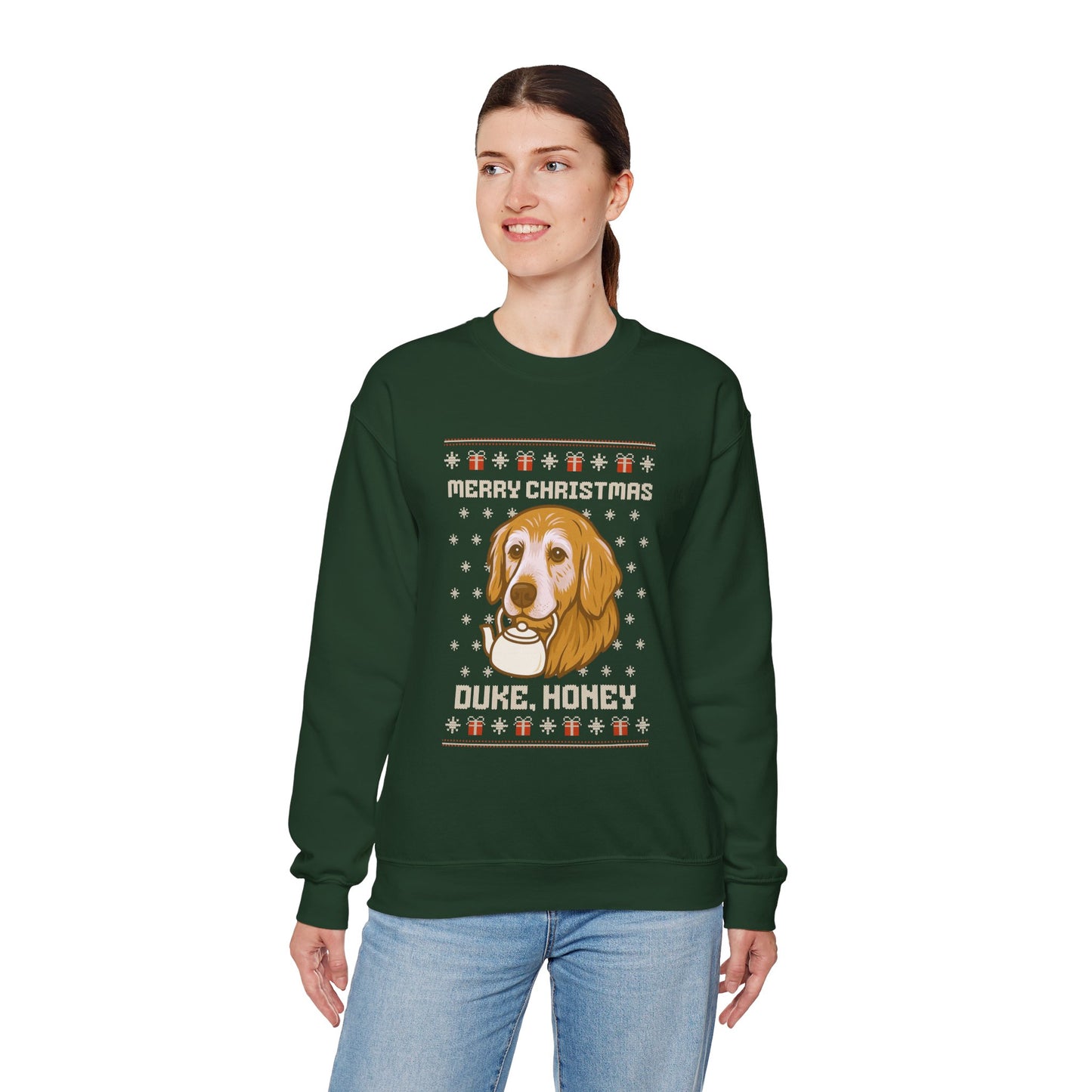 Merry Christmas Duke, Honey Christmas Sweatshirt