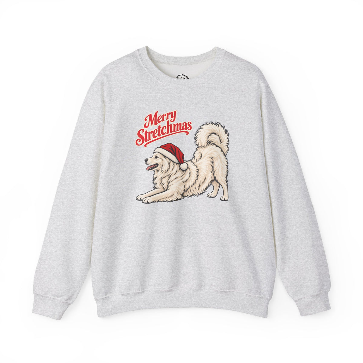 American Eskimo Dog Christmas Sweatshirt | Merry Stretchmas