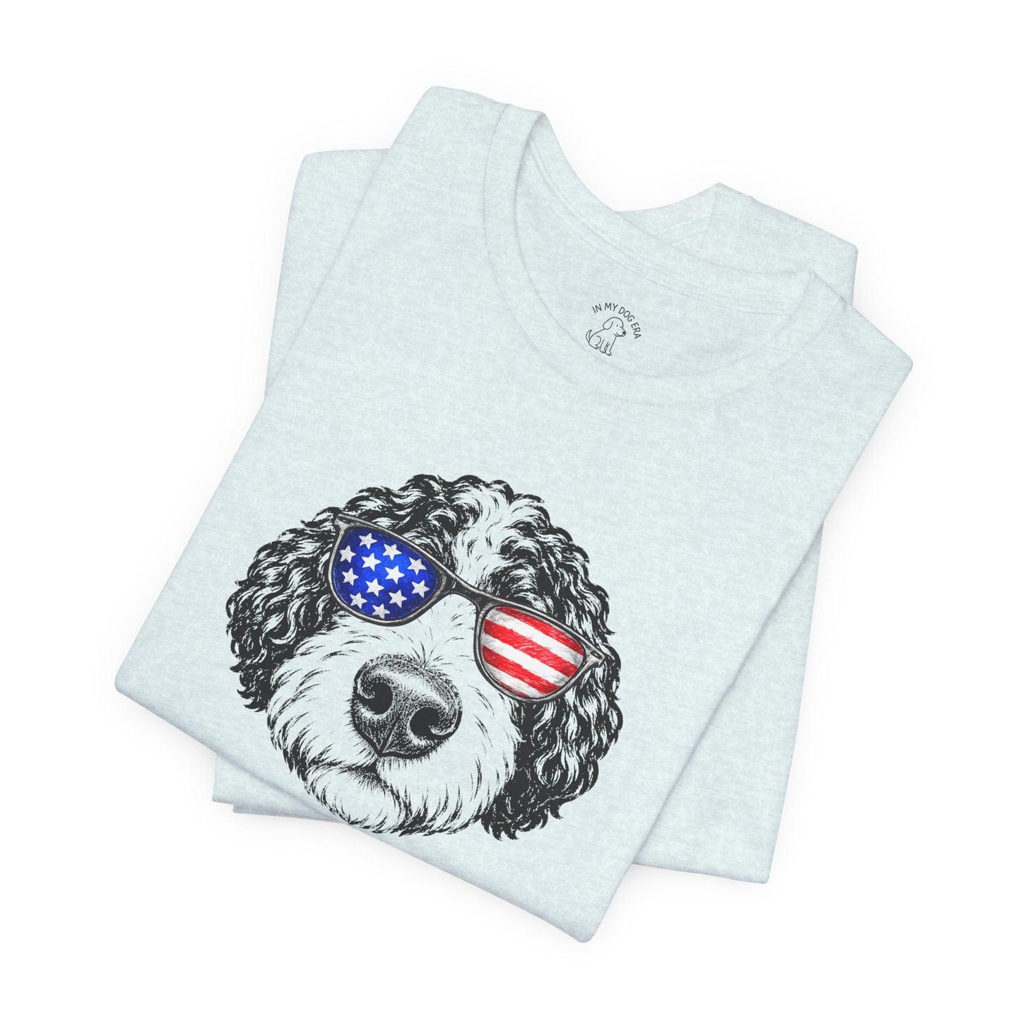 Red, White & BOOP Aussiedoodle T-Shirt