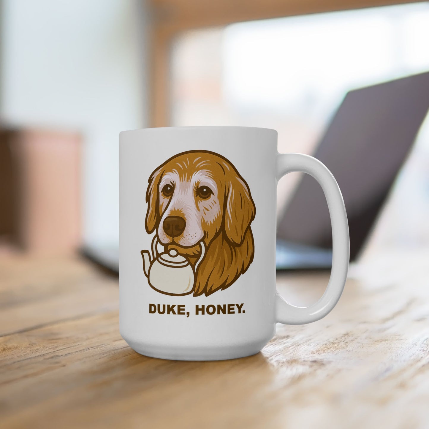 Duke, Honey Coffee Mug (White)