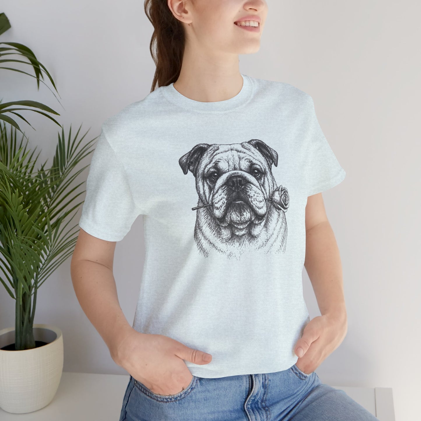 English Bulldog Rose Collection T-Shirt