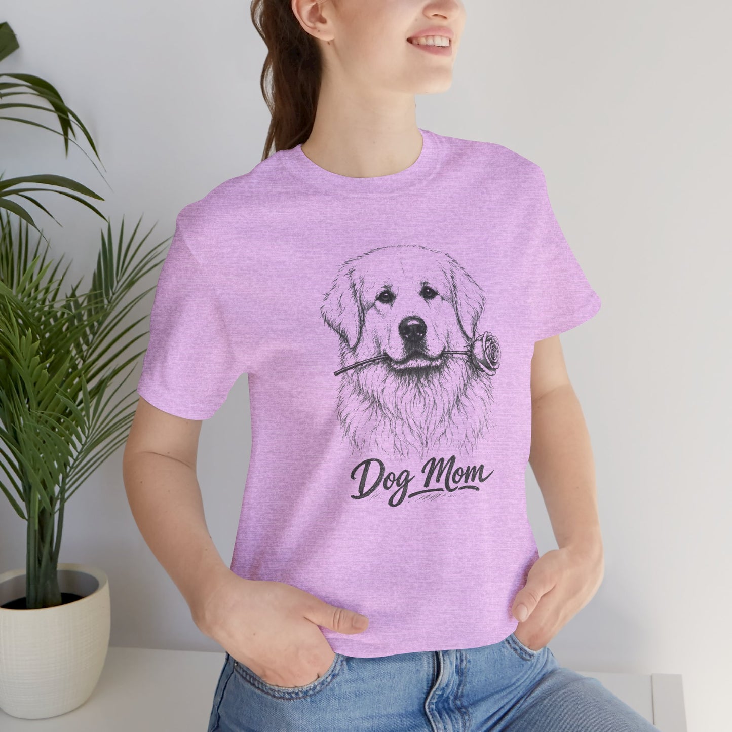 Great Pyrenees Dog Mom T-Shirt (Rose Collection)