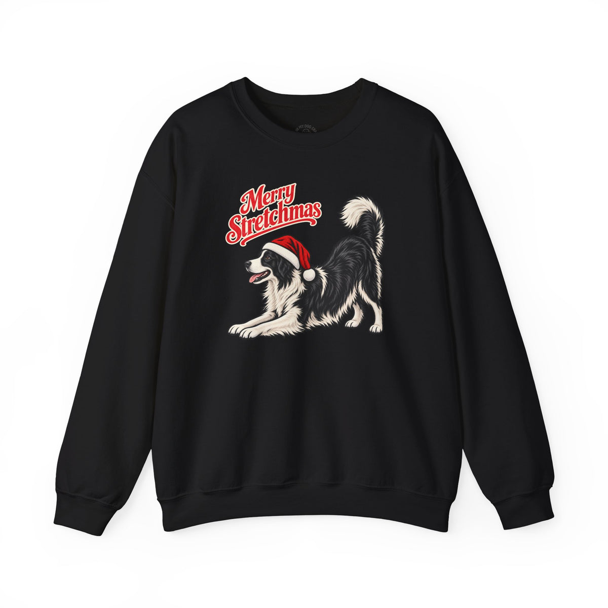 Border Collie Christmas Sweatshirt | Merry Stretchmas