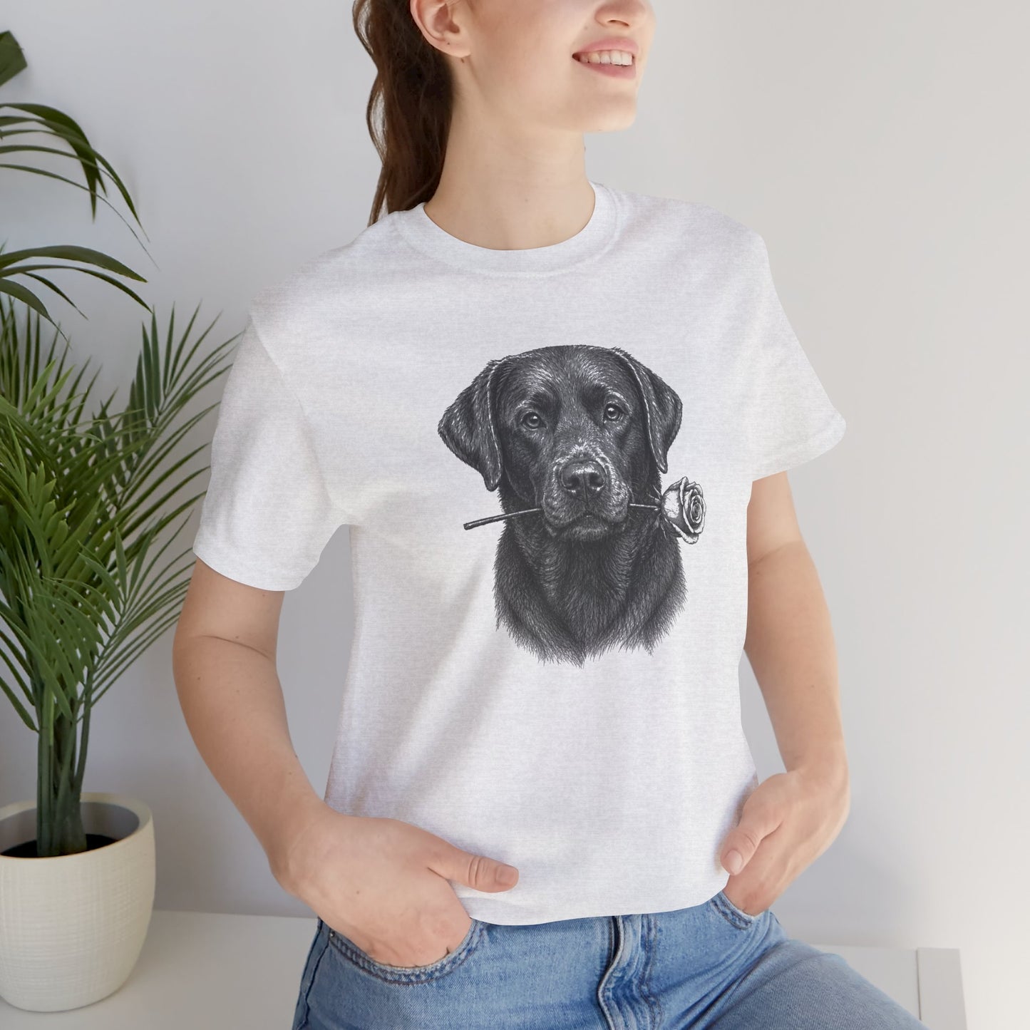 Chocolate Labrador Retriever Rose Collection T-Shirt