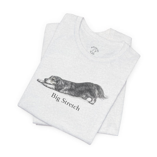 Big Stretch Long-Haired Dachshund T-Shirt
