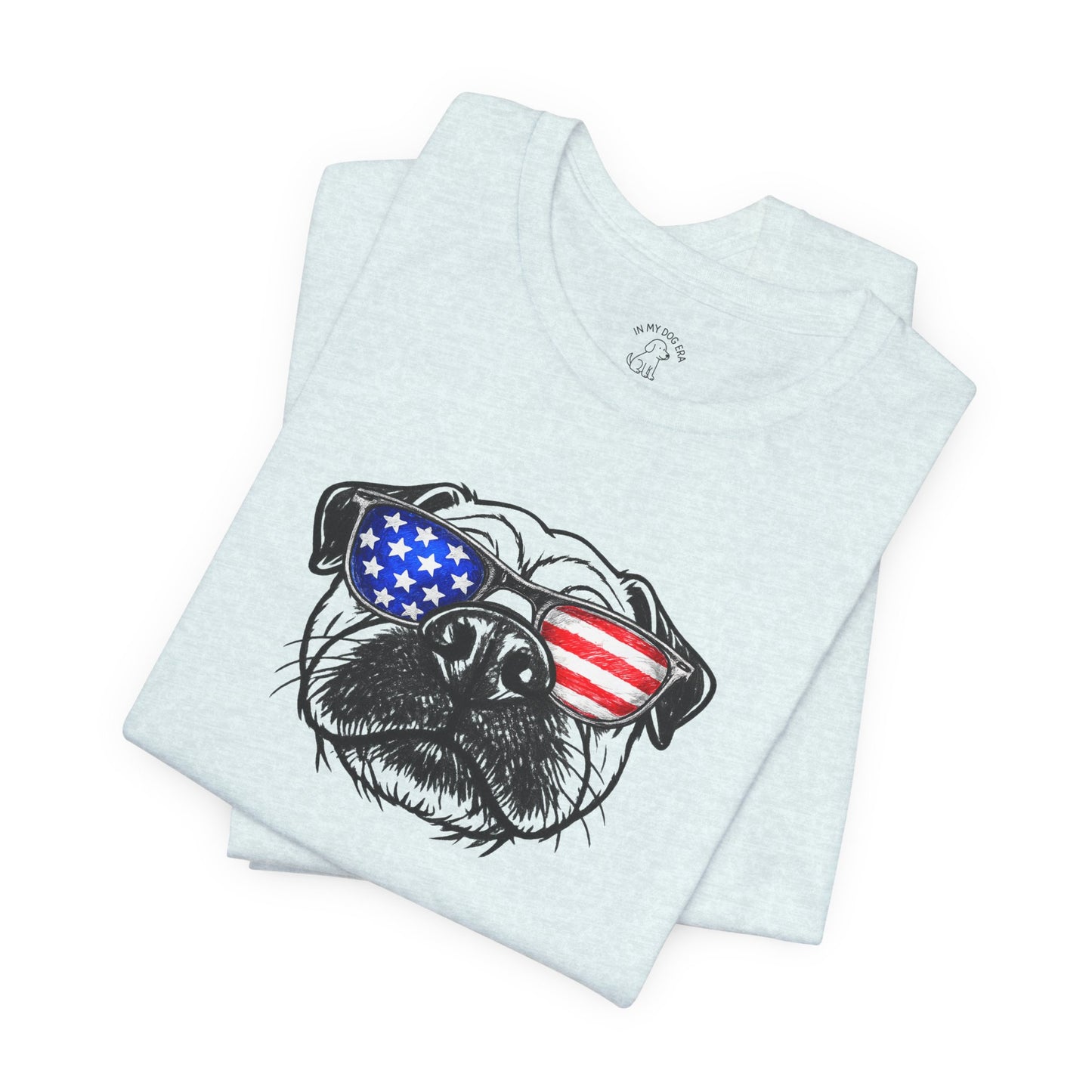 Red, White & BOOP Pug T-Shirt