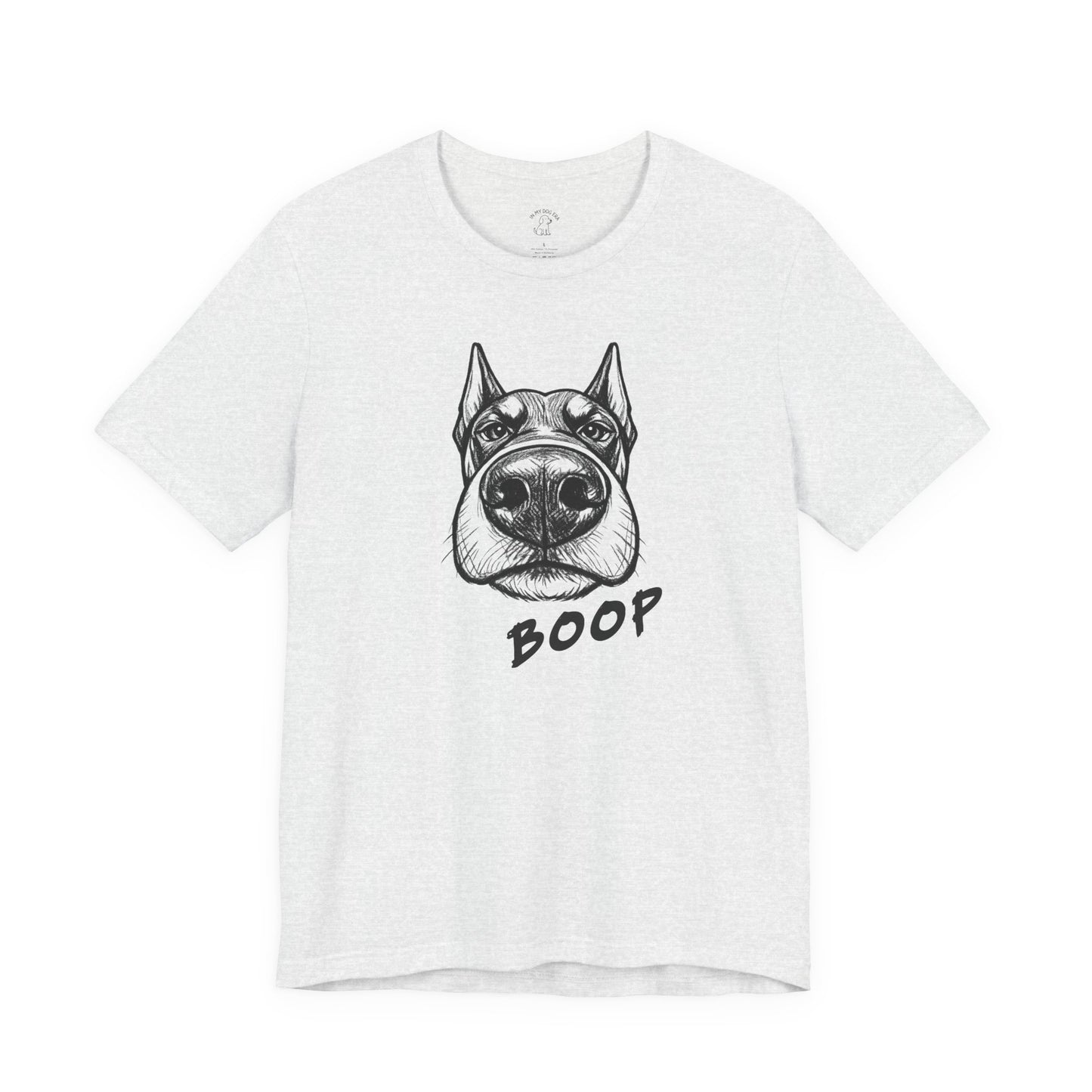 BOOP Classic - Doberman - Unisex T-Shirt (Cropped Ears)