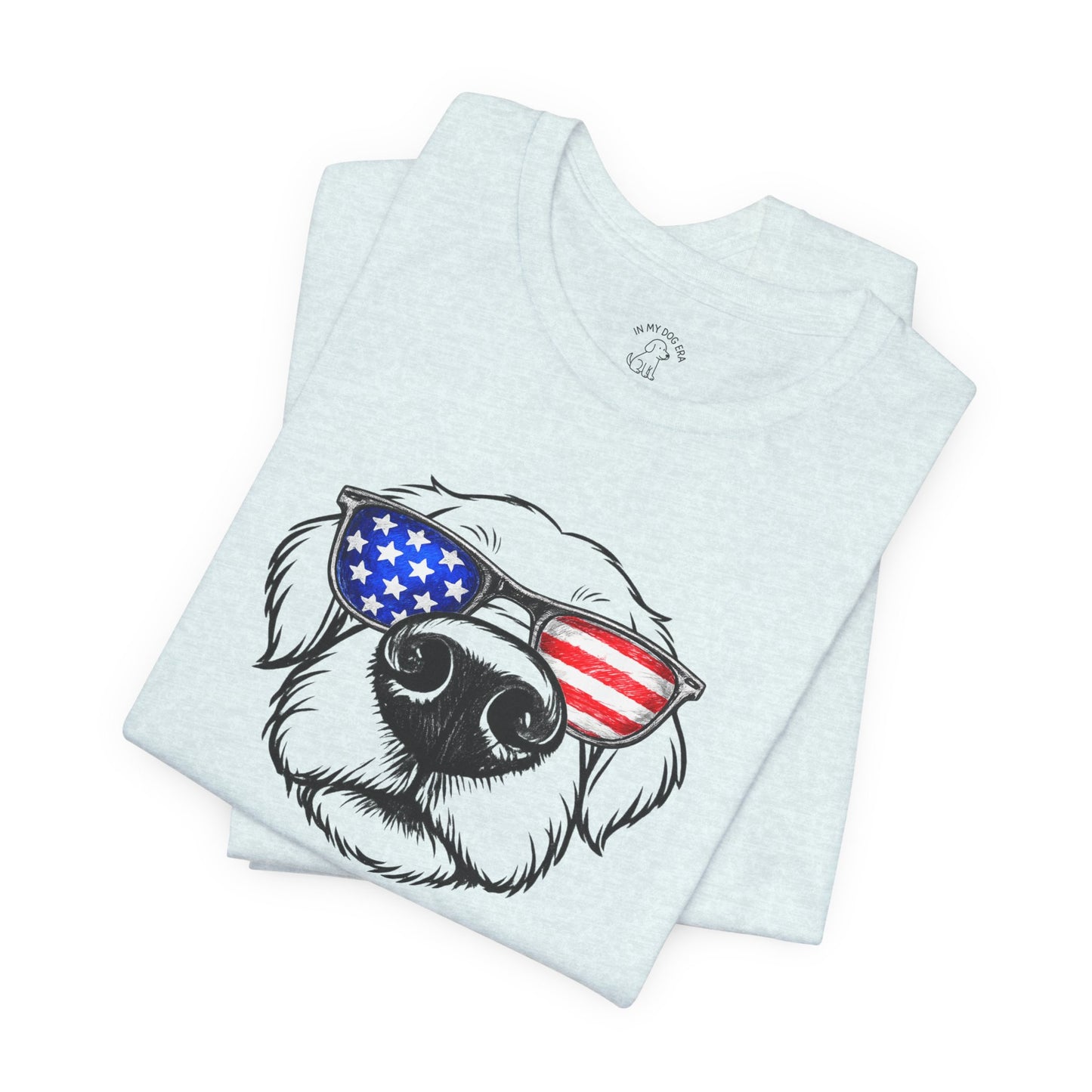 Red, White & BOOP Golden Retriever T-Shirt