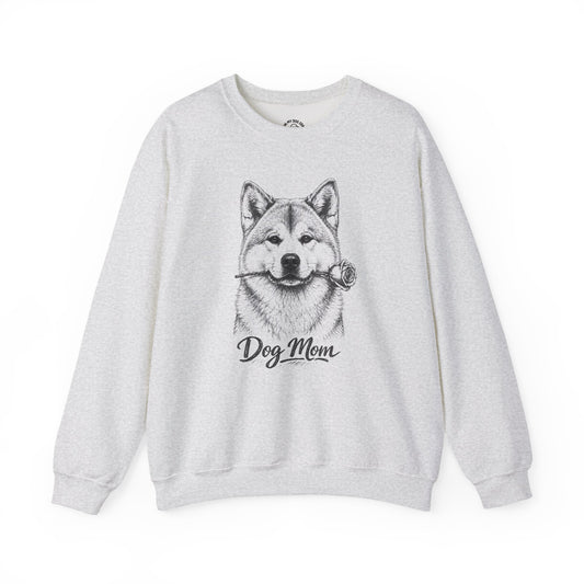 Akita Dog Mom Sweatshirt (Rose Collection)