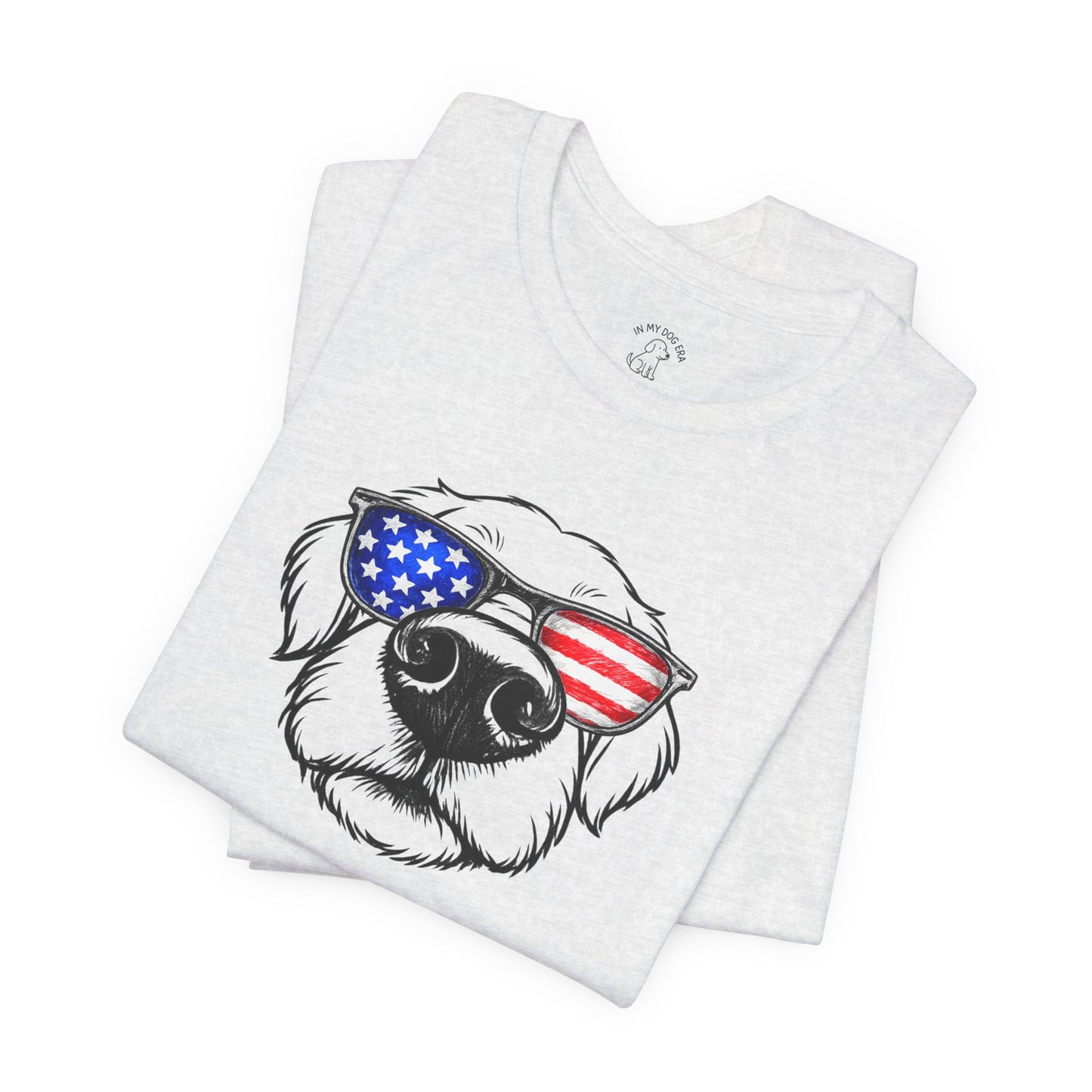 Red, White & BOOP Golden Retriever T-Shirt